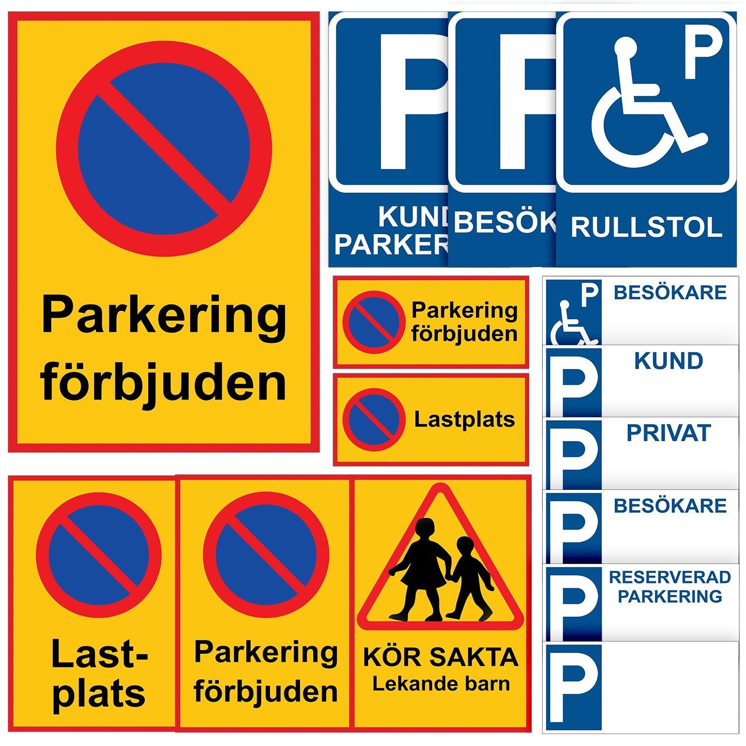 Parkeringsskylt - Parkering - Välj Variant