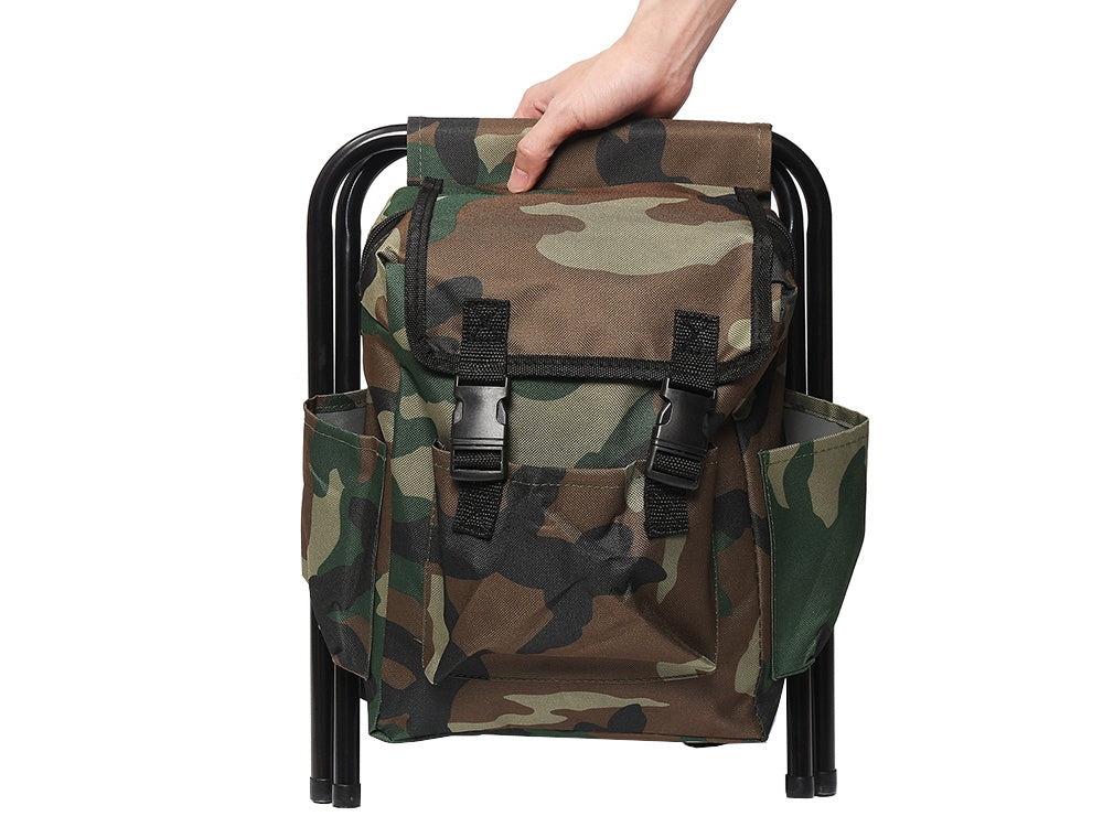 Ryggsäck med Pall - Militärryggsäck med fällbar stol