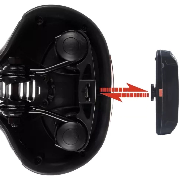 Cykelsadel med LED-lampa & Ventilation - Sadel för cykel