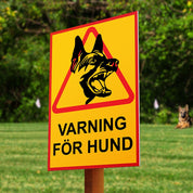 Varningsskylt A4 /A5 - Varning För Hund - Välj Storlek