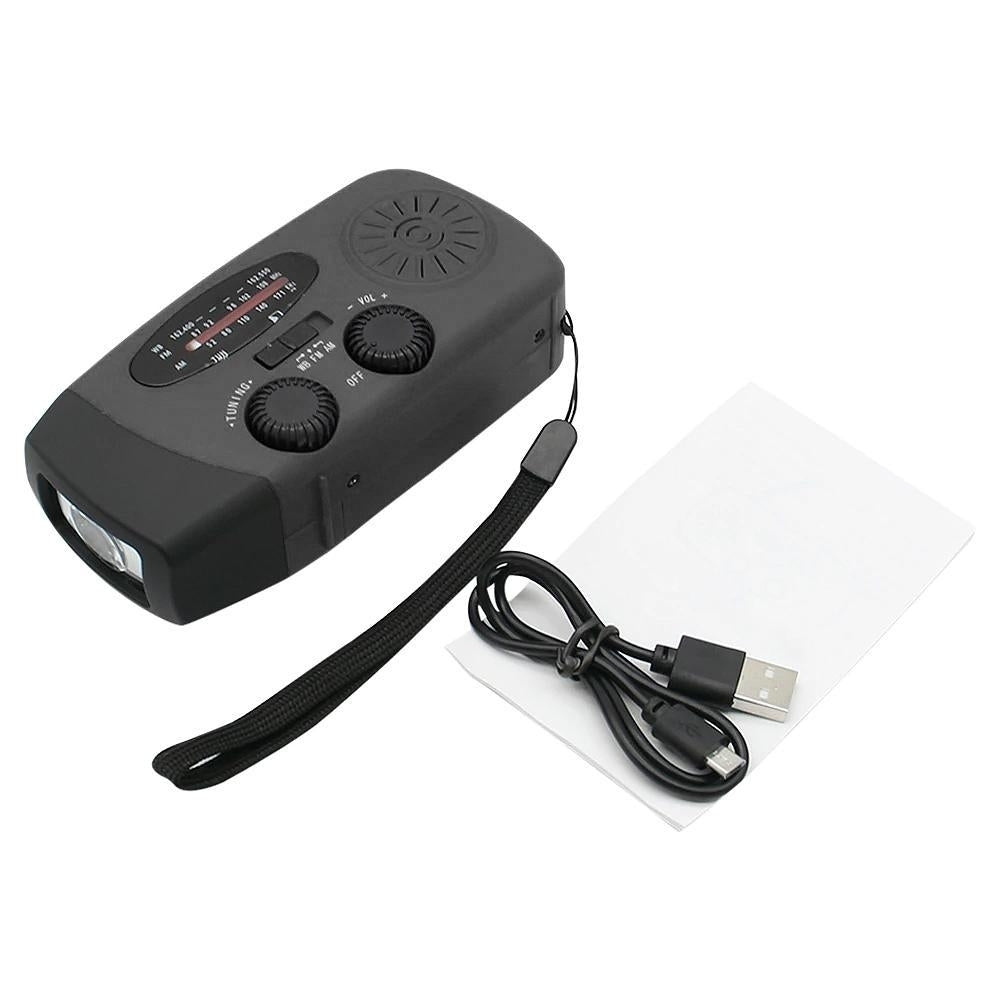 Nödradio med Solcellsladdare & Powerbank