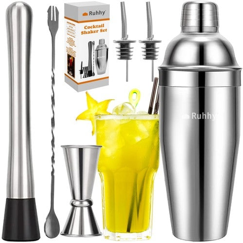 Bartender Kit med Shaker & Tillbehör - Barset / Cocktail Set