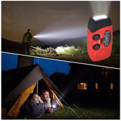 Nödradio med Solcellsladdare & Powerbank