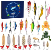 Fiskebeten & Wobblers - 24 fiskedrag i Julkalender