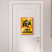 Varningsskylt - Spelar Stör Ej