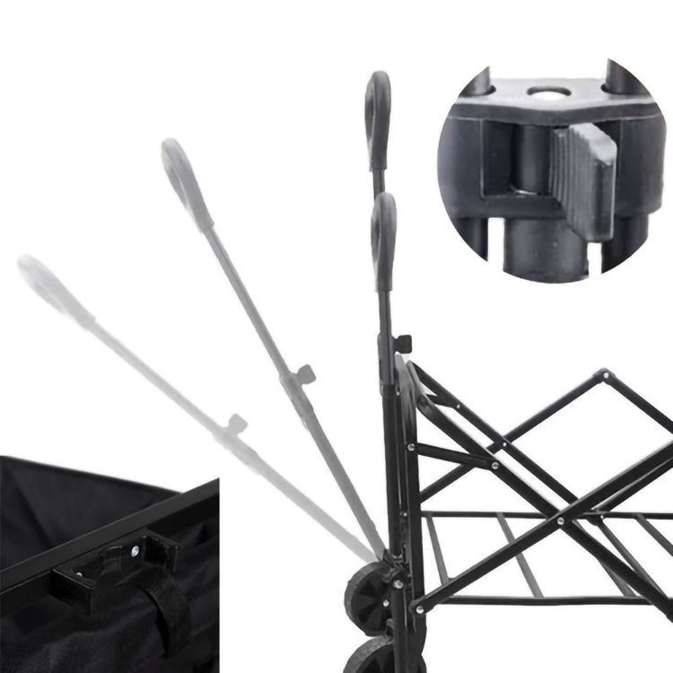 Hopfällbar Vagn / Skrinda - Transportvagn - 100 kg