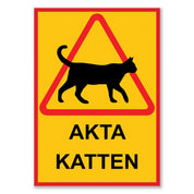 Varningsskylt Katt - Välj Variant!