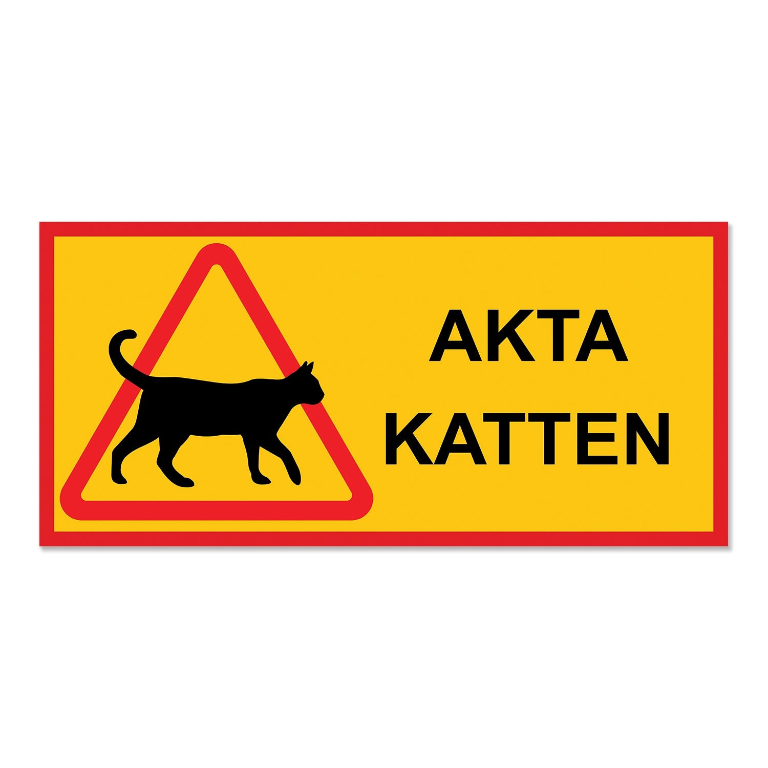 Varningsskylt Katt - Välj Variant!