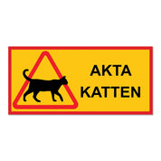 Varningsskylt Katt - Välj Variant!