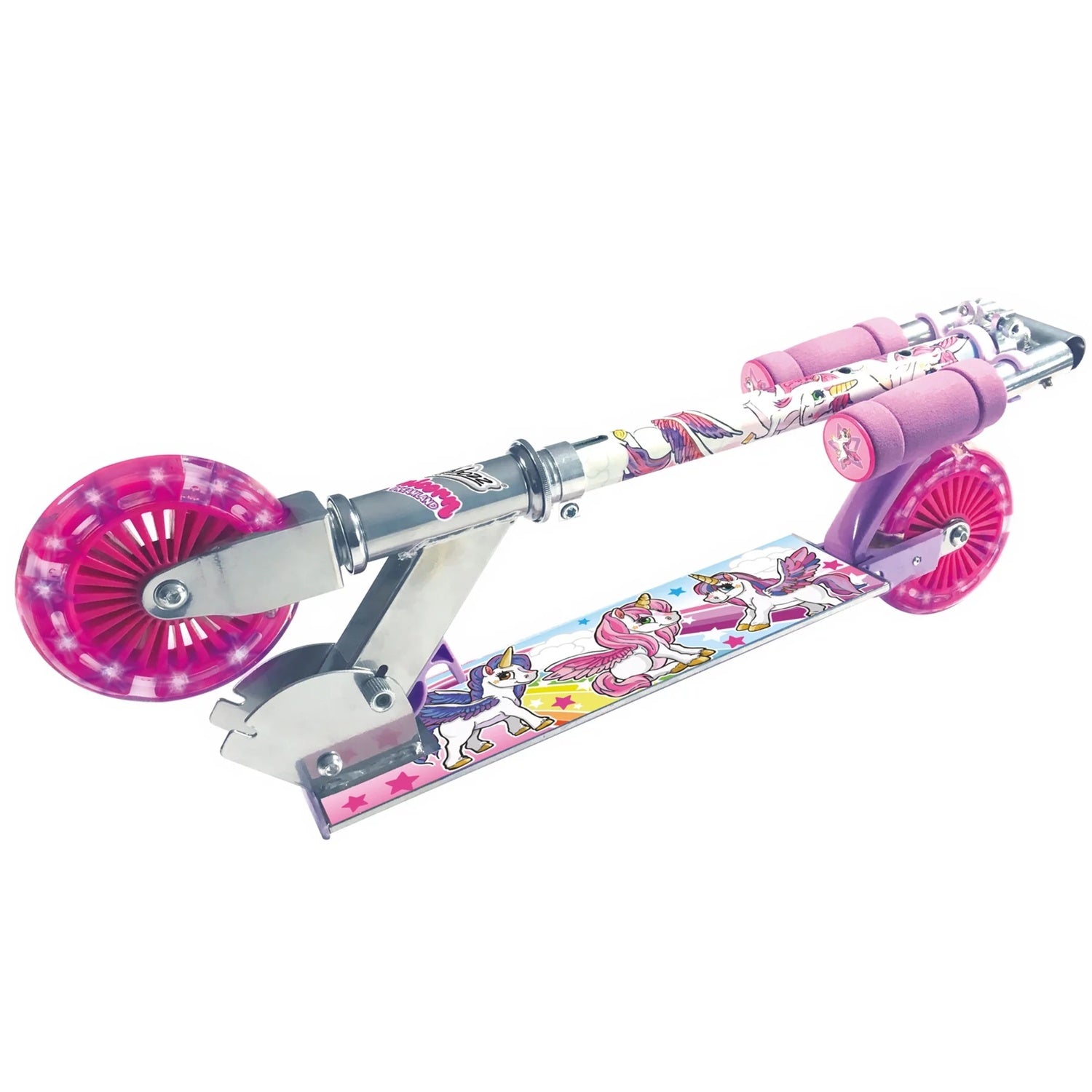 Sparkcykel med LED - Enhörning Scooter för Barn