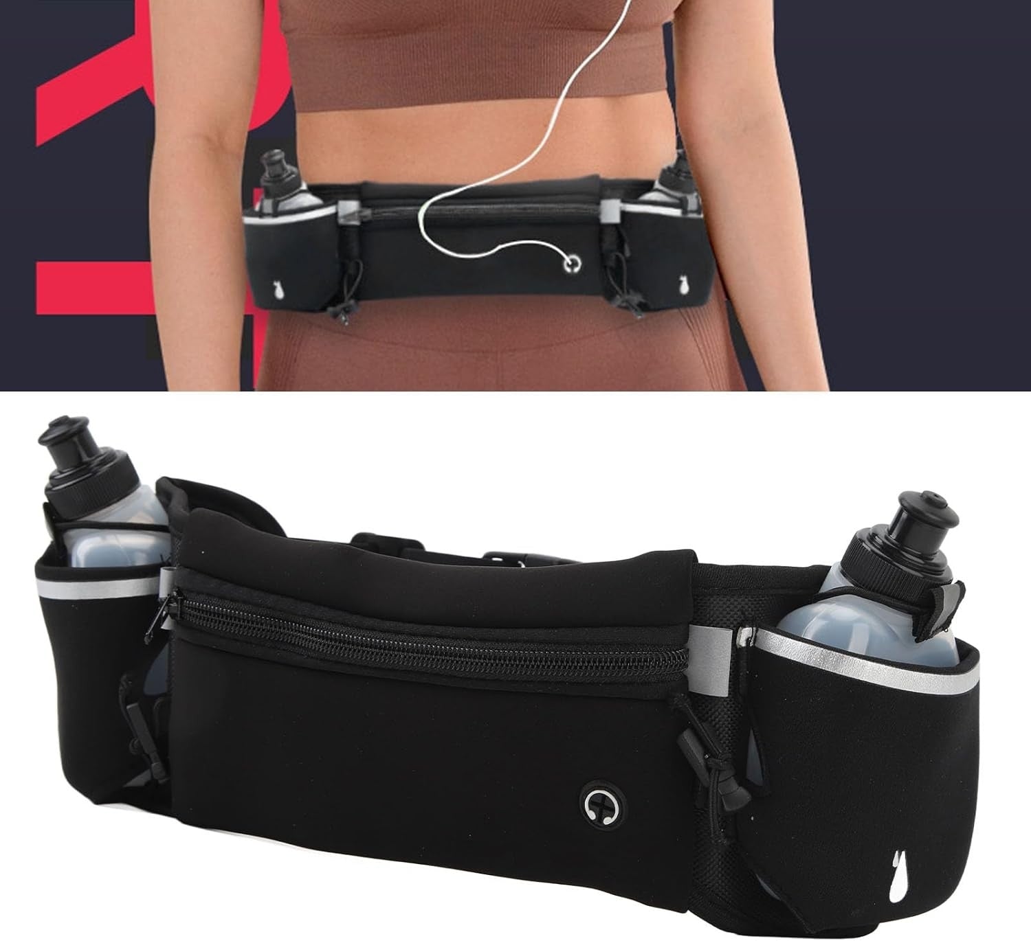 Träningsbälte med Vattenflaskor