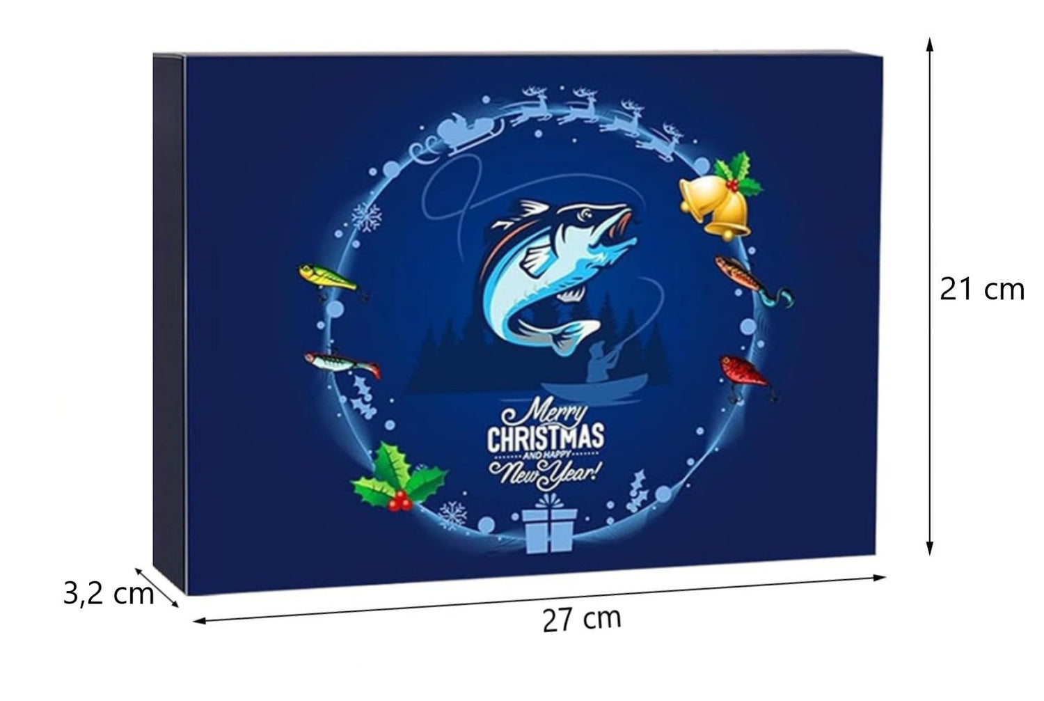 Fiskebeten & Wobblers - 24 fiskedrag i Julkalender