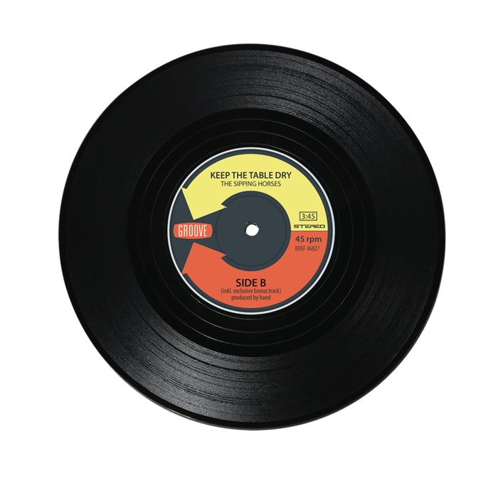 Glasunderlägg i Vinylskivor - 4-Pack