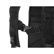 Militärväska / Ryggsäck i Nylon, Svart - 26 Liter