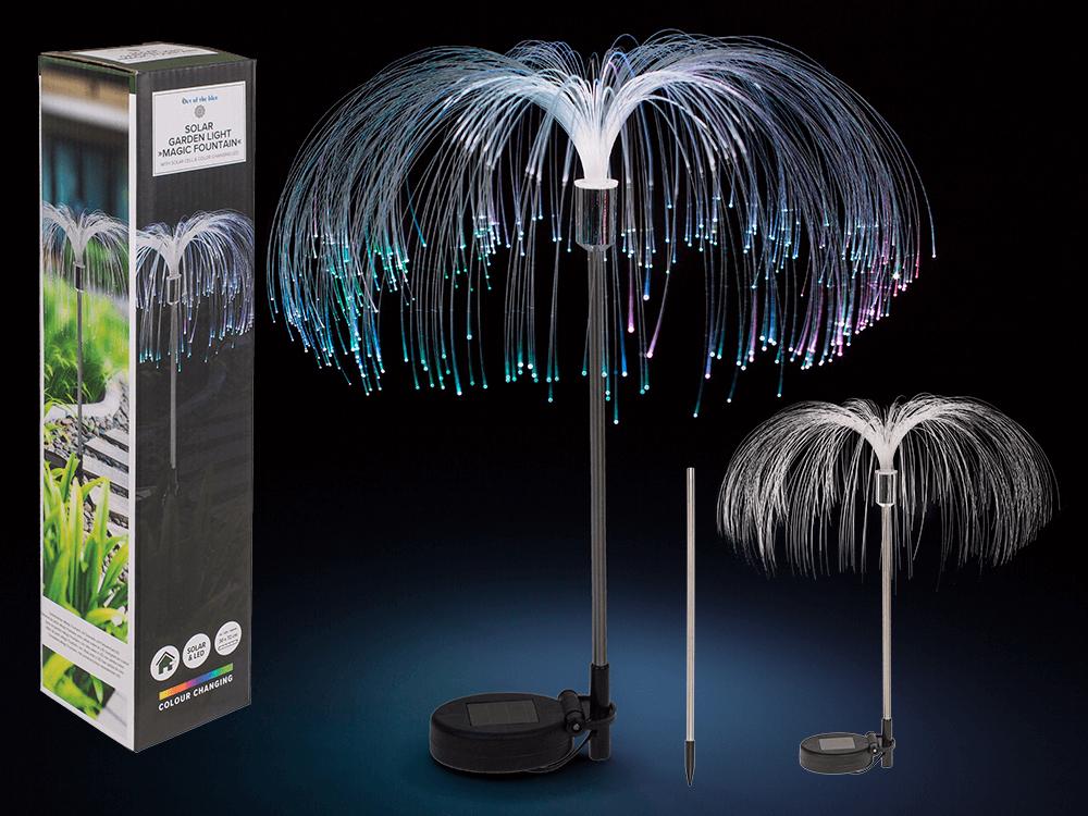 Trädgårdslampa Solcell - Fiberoptisk Lampa