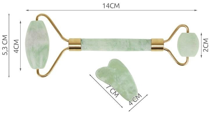 Ansiktsmassage / Massage Jade Roller - Massera ansiktet