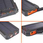 Solcell PowerBank - 10.000 mAh