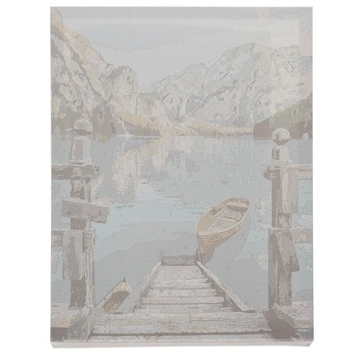 Måla Efter Nummer Kit - 40x50cm - Båtbrygga