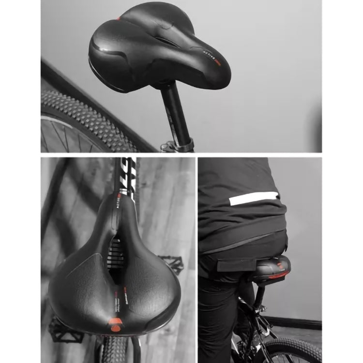 Cykelsadel med LED-lampa & Ventilation - Sadel för cykel