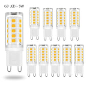 G9 LED-lampor 5W Varmvitt – 10-Pack