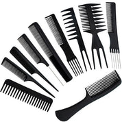 Frisörkammar Set / Hårkam Kit - (10 delar)