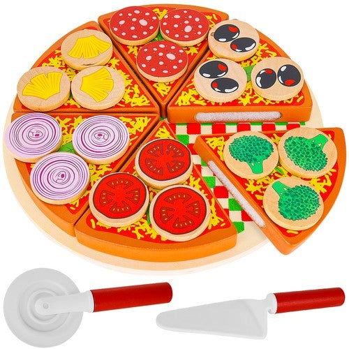Leksakspizza för Barn - Träleksak
