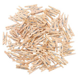 100-Pack - Mini Klädnypor Trä - (2.5 cm)