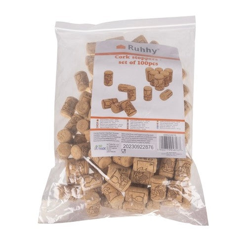 100-Pack - Vinkorkar - Korkar för vinflaskor