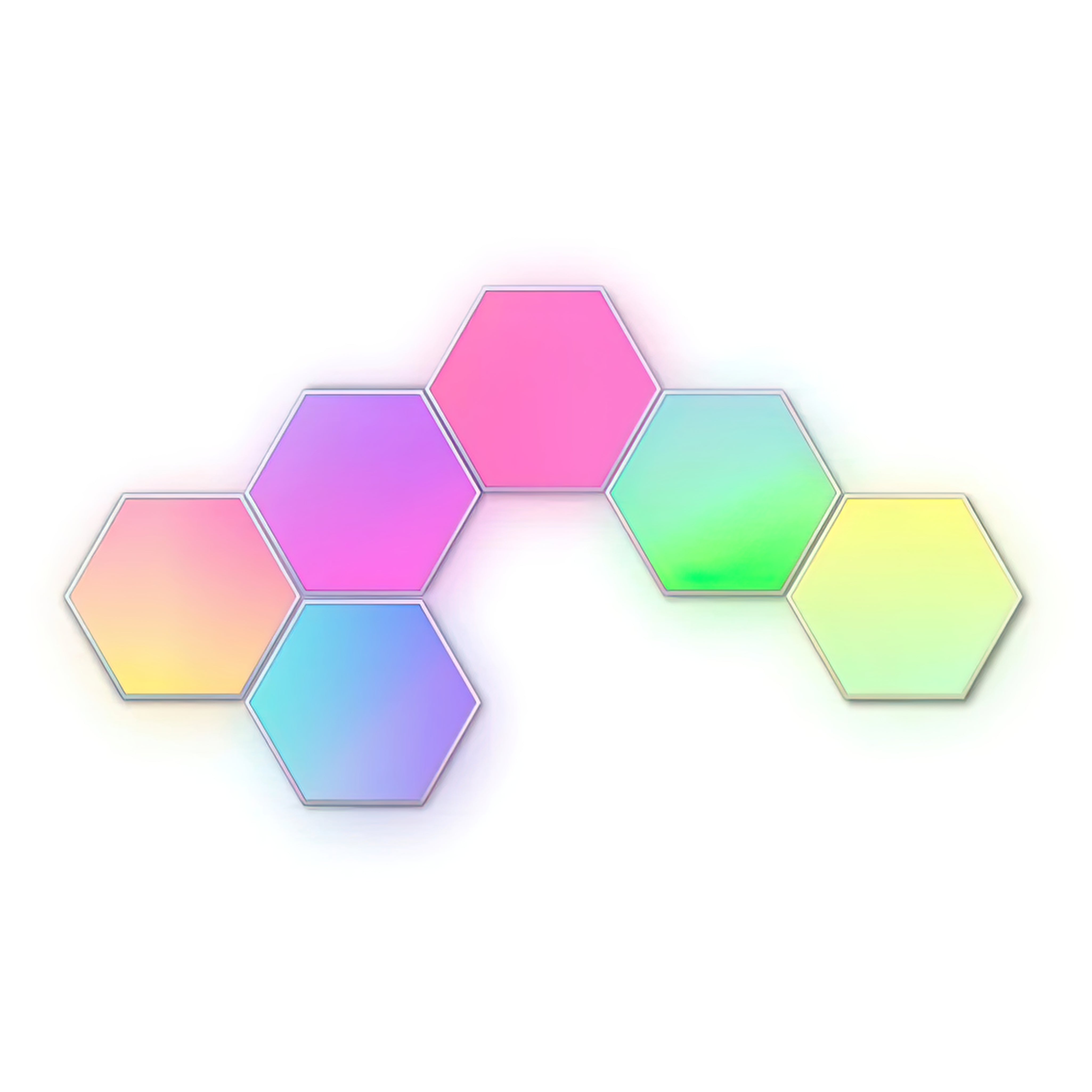 Hexagon LED Vägglampa - 6 moduler
