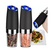 Elektriska Salt- och Pepparkvarnar med LED och Keramisk Malning - 2-Pack