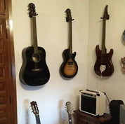 Gitarrhängare med Väggfäste för Gitarr & Bas