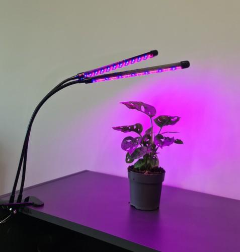 Växtlampa - Växtbelysning med 2 LED-lysrör