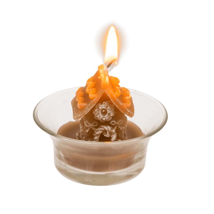 Värmeljus Jul - Pepparkakshus