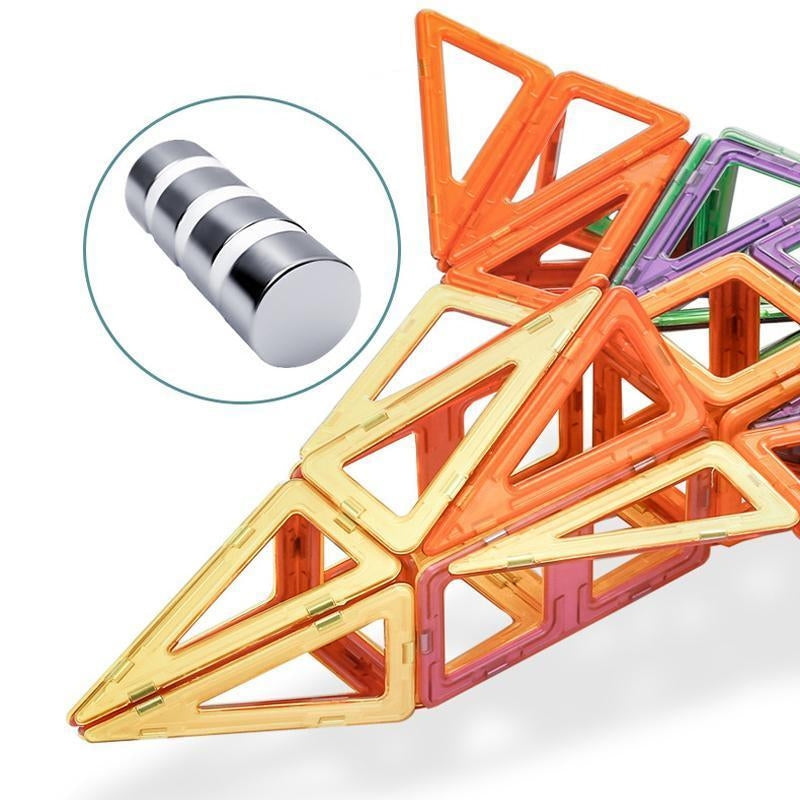 Magnetic Tiles - Magnetiska & Pedagogiska Byggklossar - 40-delar