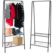 Klädhängare Ställ / Kapphängare med Hyllor - 150cm