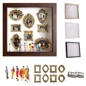 Mindeboks med figurer og LED-lys - DIY fotodisplay