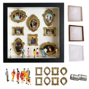 Mindeboks med figurer og LED-lys - DIY fotodisplay