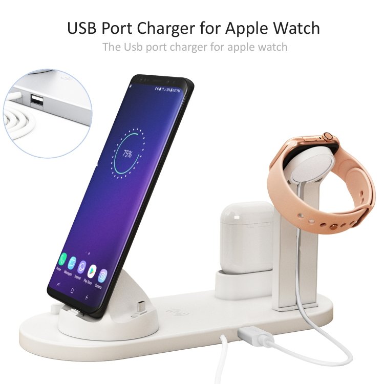 Laddningsstation för Mobil, Apple Watch & AirPods - Induktion