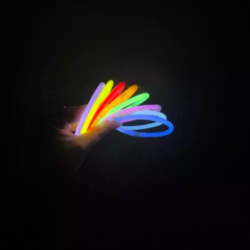 100 st - Självlysande Glowsticks - Armband