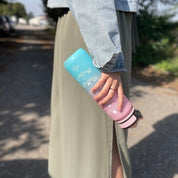 1l Vattenflaska med Sugrör & Tidsmarkör