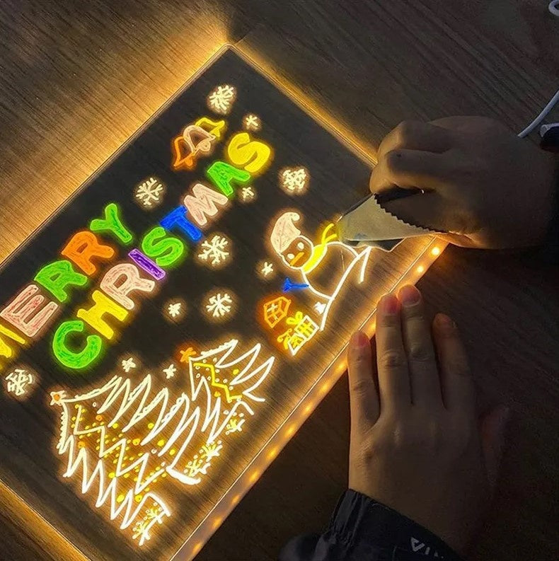 Ritplatta med LED