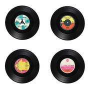 Glasunderlägg i Vinylskivor - 4-Pack