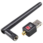 Trådlöst USB-nätverkskort - WiFi adapter med antenn (300 Mbps)