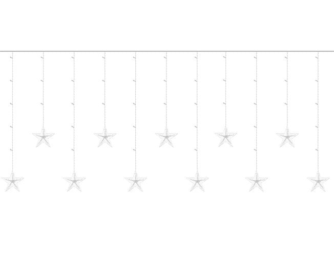 Gardinslinga / Ljusslinga 108 LED - Multifärg - 250x90cm