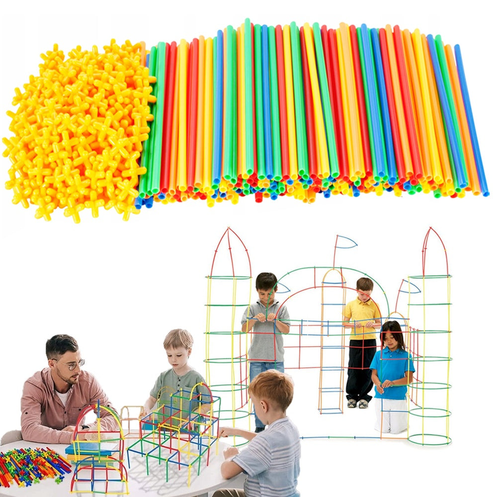 Fort Building Kit 408 Delar - Byggsats för Barn - Skapa former