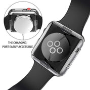 2-Pack Apple Watch 38/40/42/44 mm - Heltäckande Skal Skärmskydd