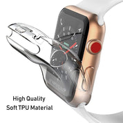 2-Pack Apple Watch 38/40/42/44 mm - Heltäckande Skal Skärmskydd