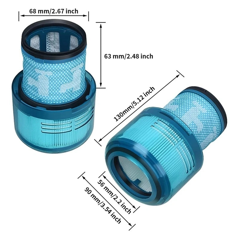 HEPA-filter kompatibla med Dyson V10/V11/V15 – 2-pack