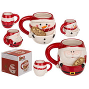 2-Pack - Julmugg / Kakmugg / Mugg med Fack för Kakor - Jul