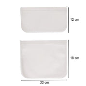 2-Pack - Matpåse / Matförvaring Påsar - Återanvändbara